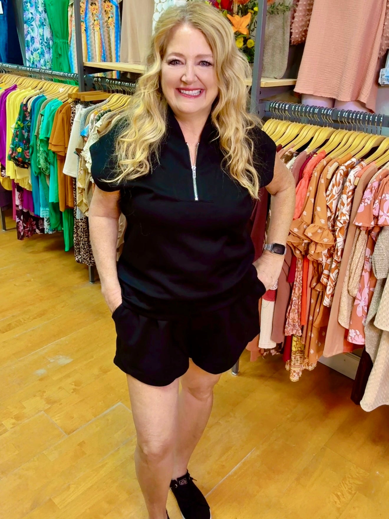 Sporty Luxe Knit Shorts