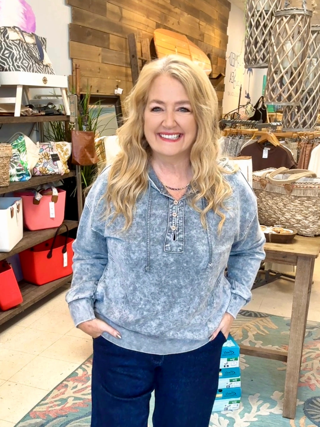 Mineral Wash hoodie Pullover