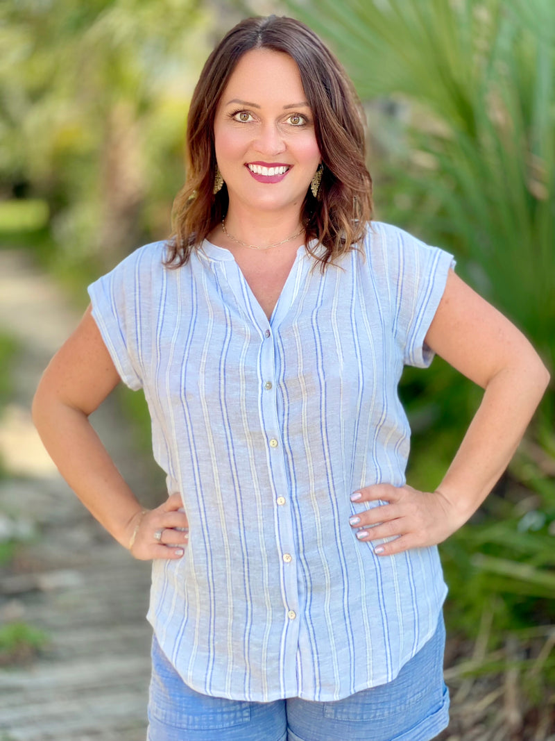 Mist Striped Top