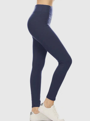 Solid Yoga Waist Leggings