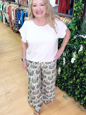 Shell Chic Pants Olive