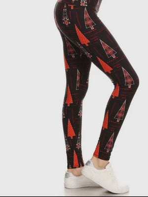 Print Yoga Waist Leggings