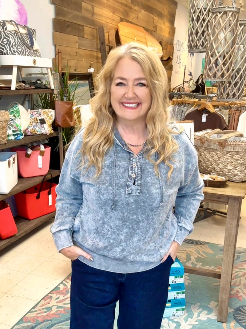 Mineral Wash hoodie Pullover