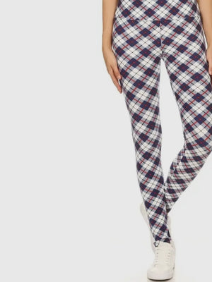 Print Yoga Waist Leggings