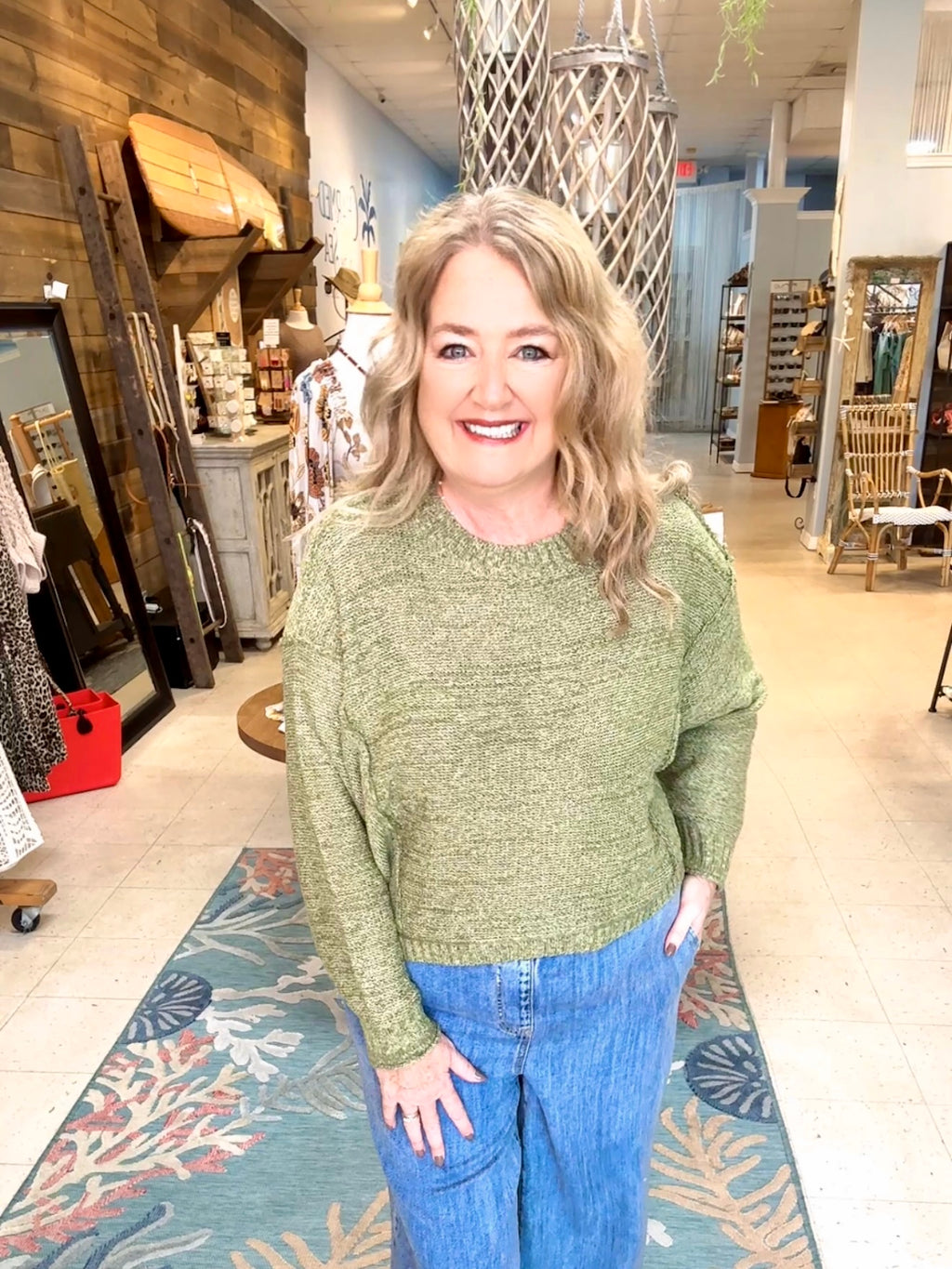 Textured Knit Sweater