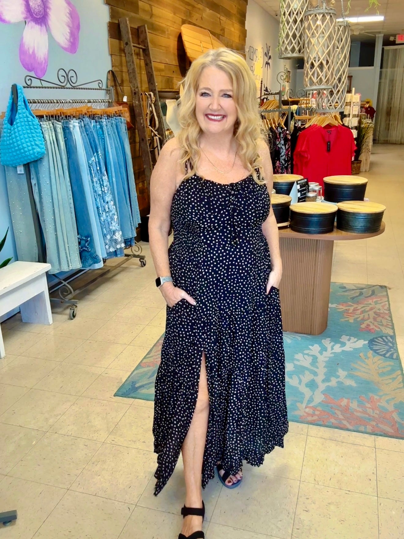 "Dot" Your Average Girl Maxi Dress
