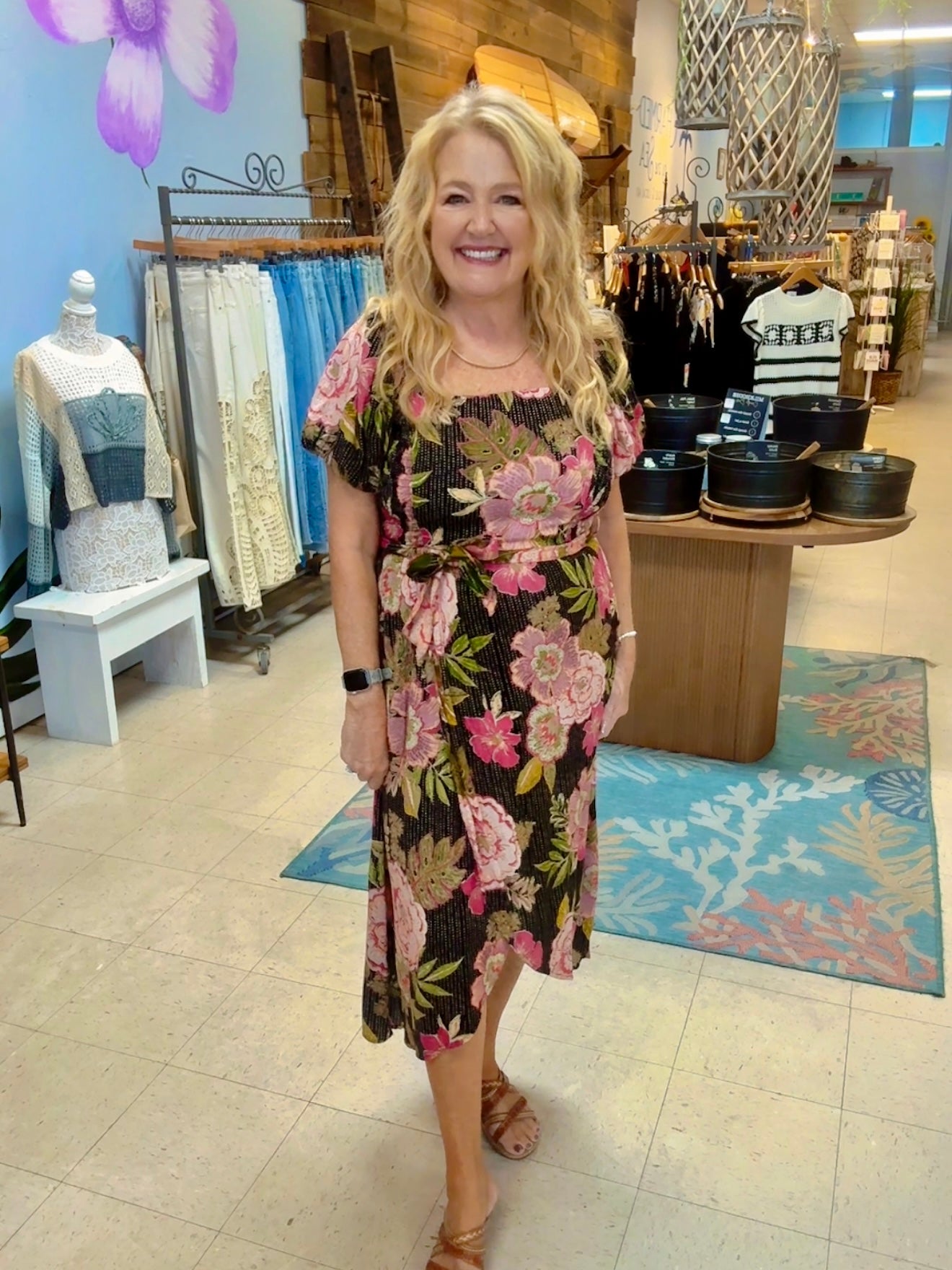In Full Bloom Midi Dress