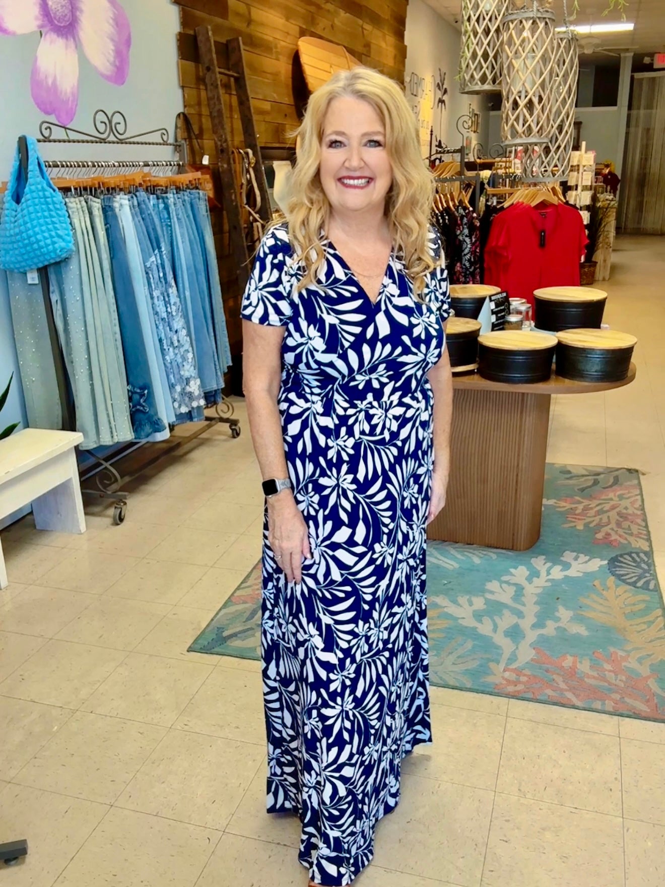 Blue me Away Maxi Dress