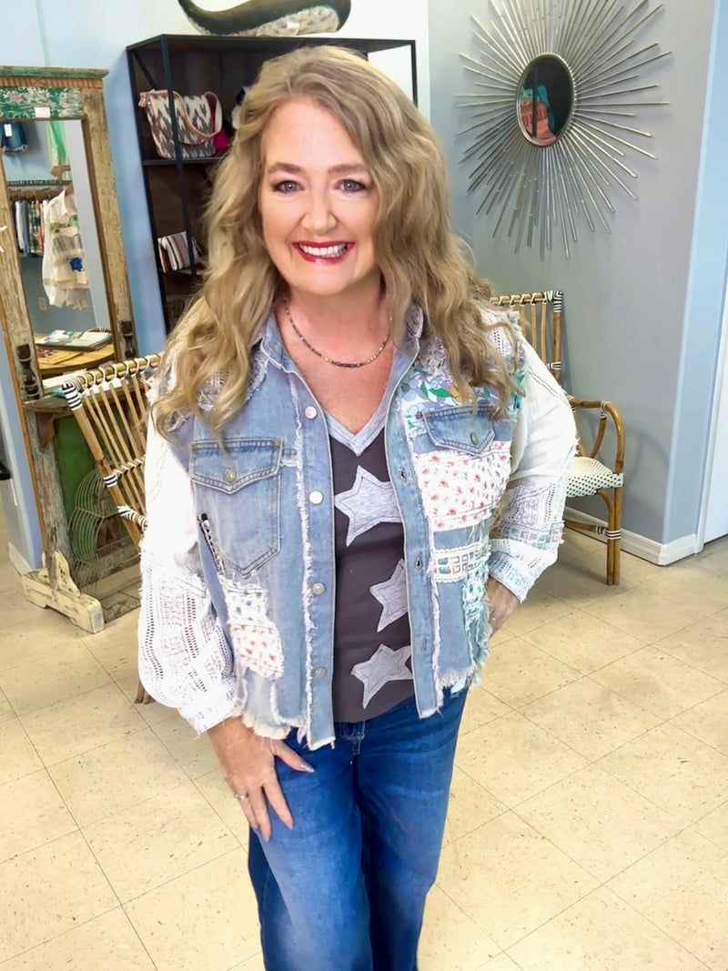 Patchwork Denim Jacket