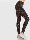 Print Yoga Waist Leggings