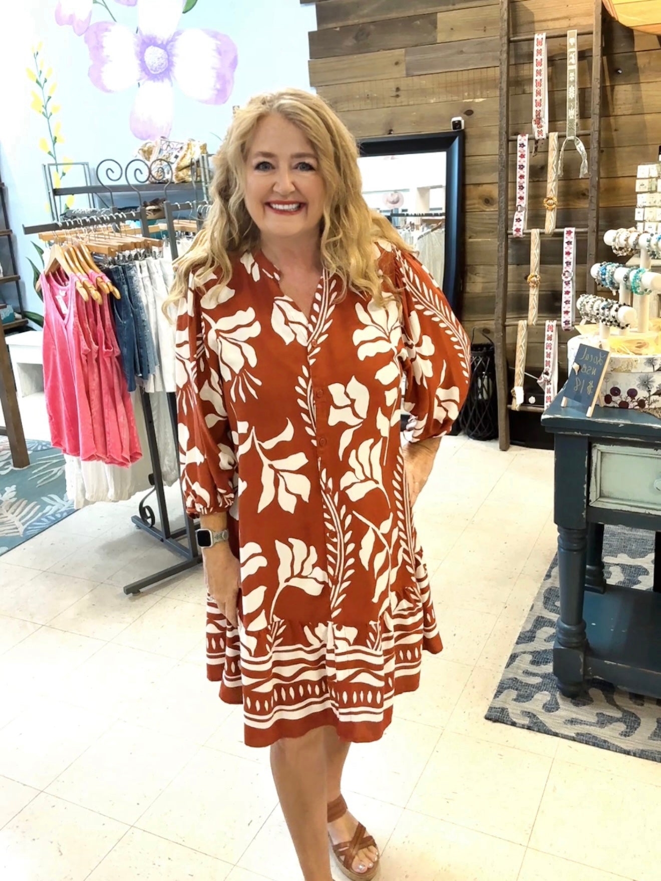 Terracotta Bloom Dress
