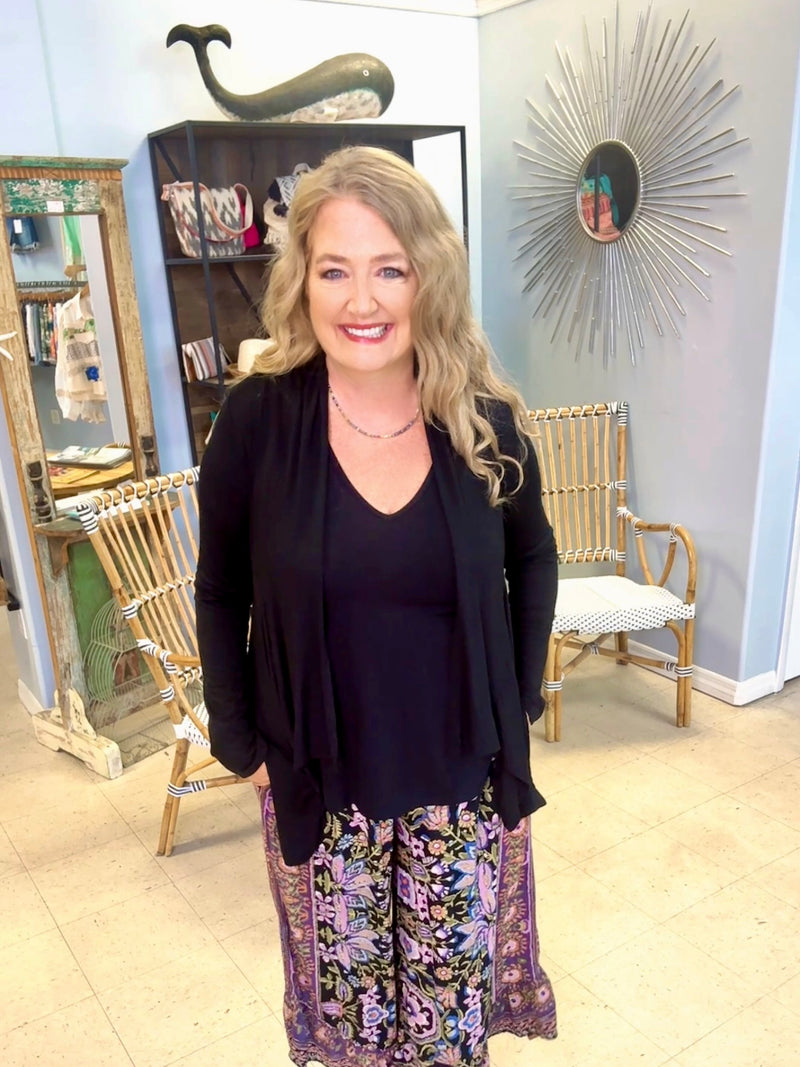 Flowy Drape Cardigan