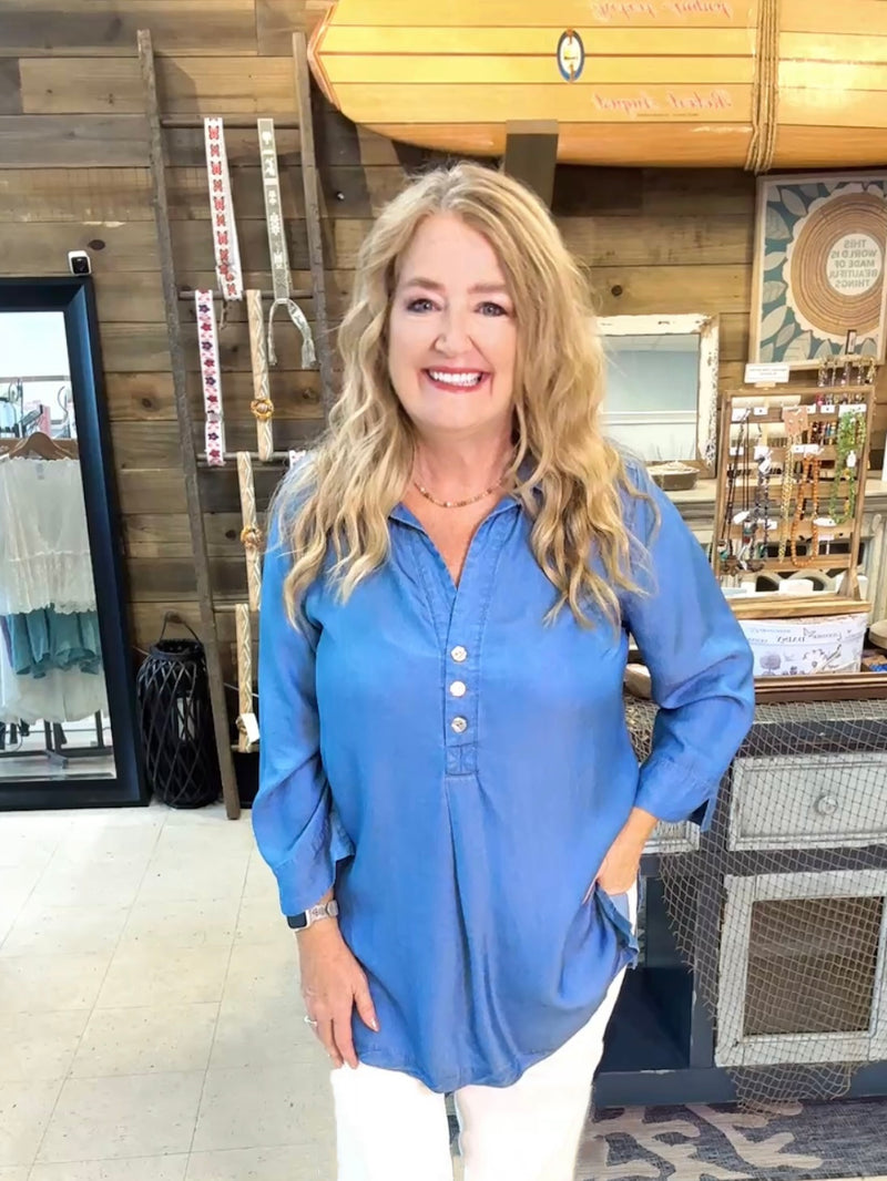 Blue Skies Tunic Top