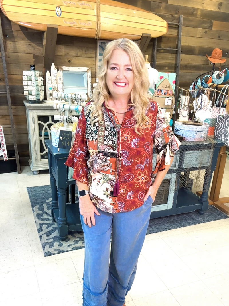 Harvest patchwork Top