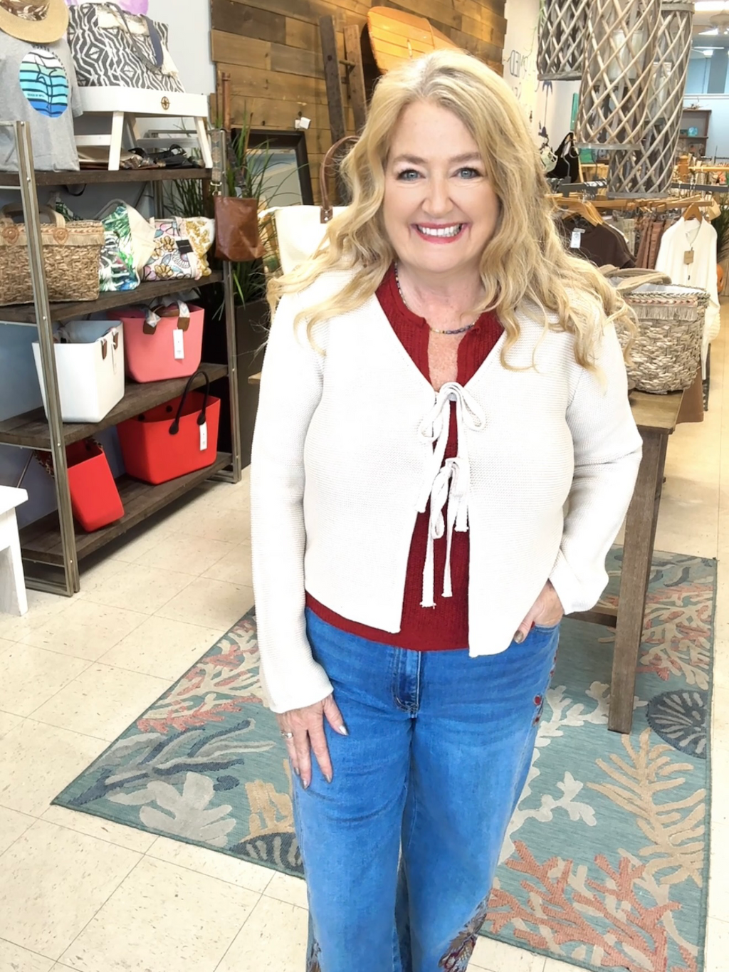Zenana Bow Sweater