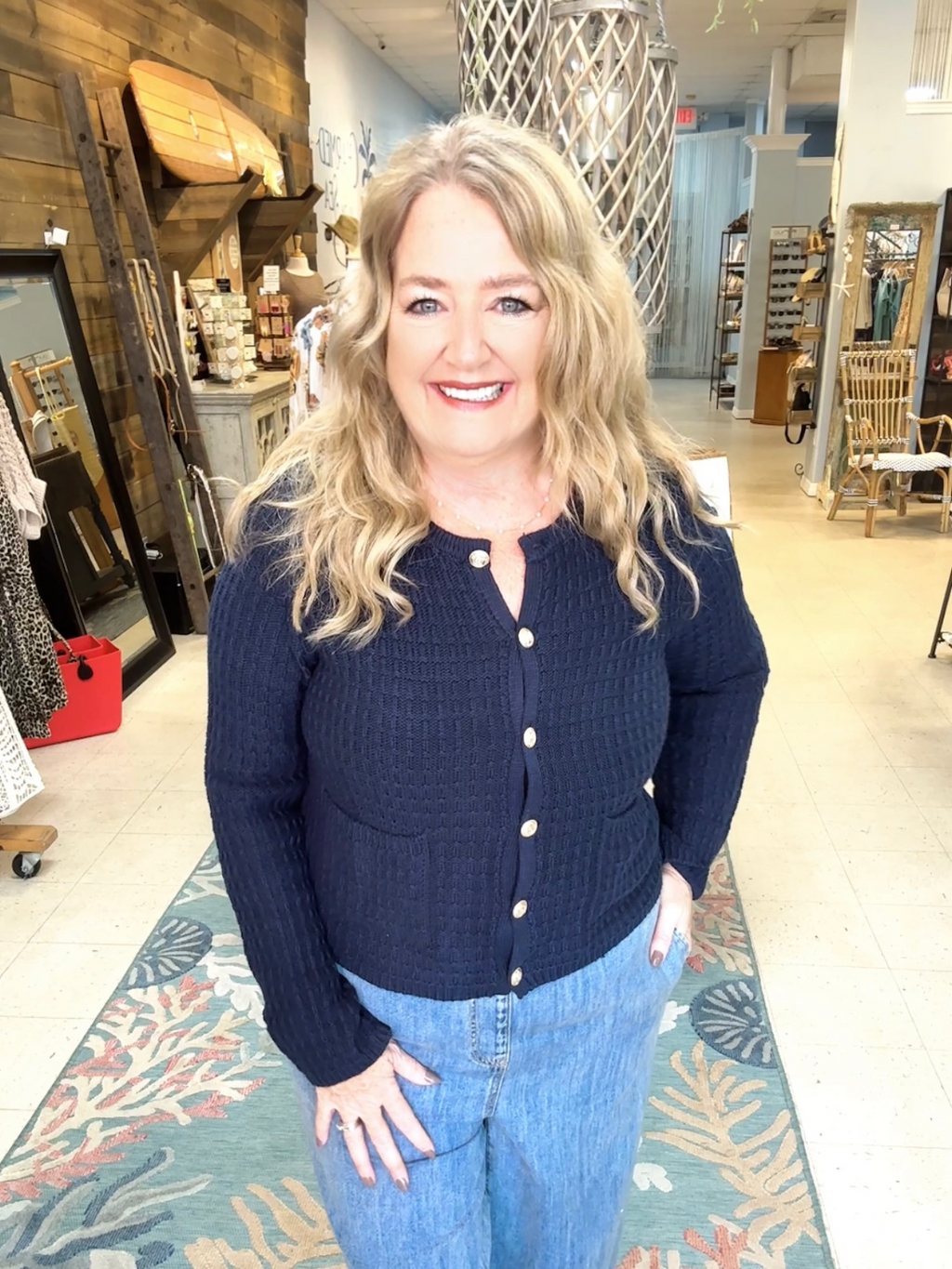 She's a Classic Cardigan Sweater