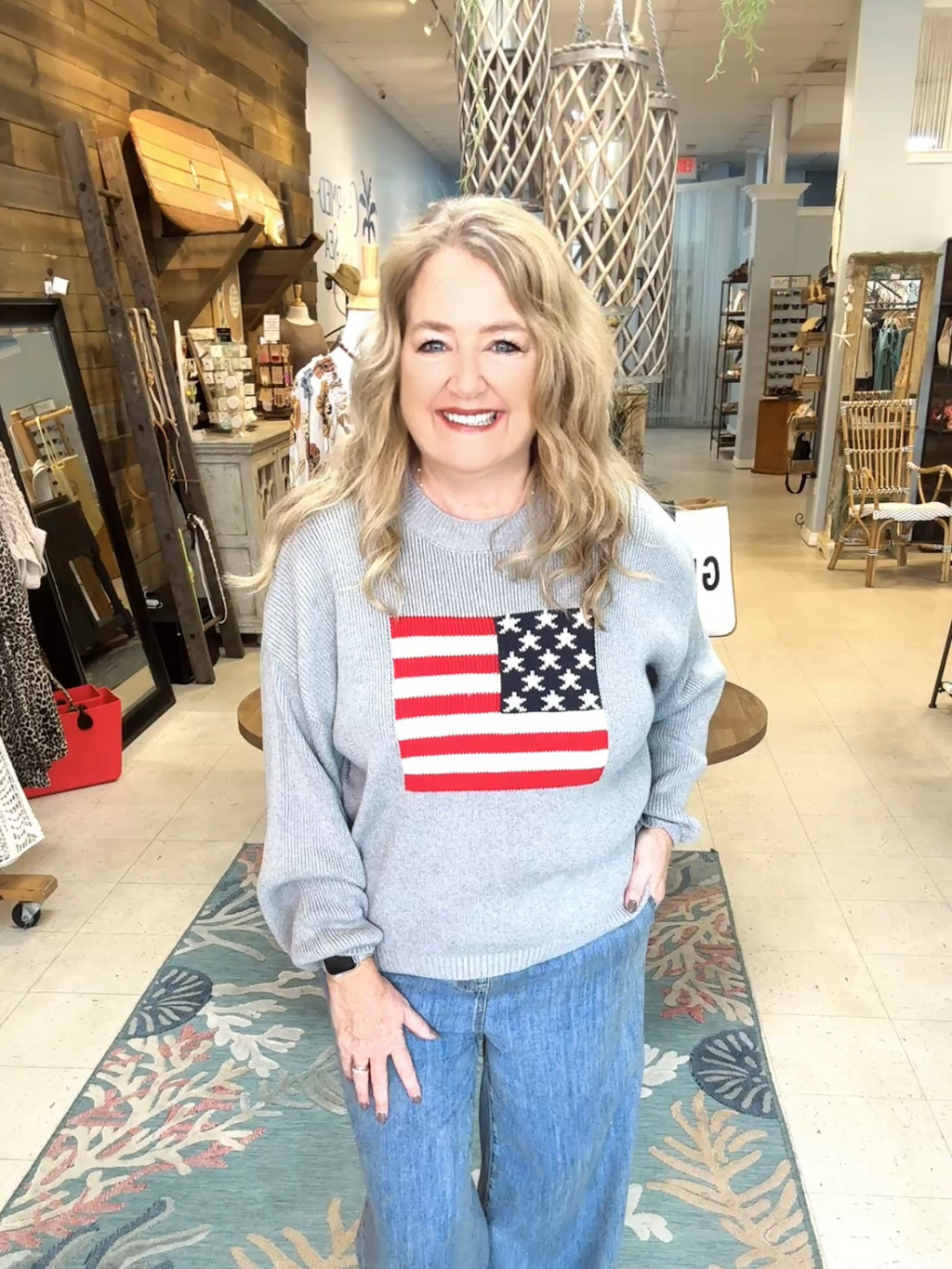 Patriotic Flag Sweater
