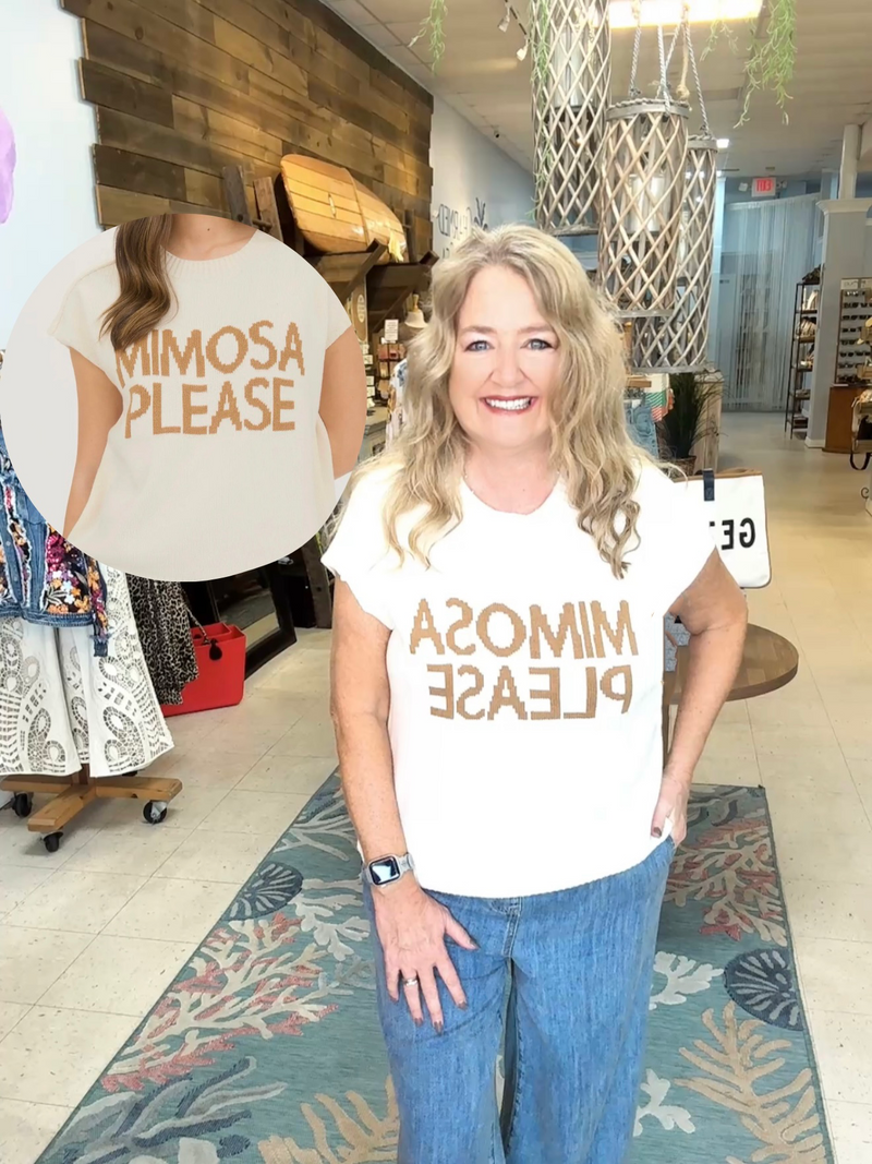 Mimosa Please Lightweight Sweater